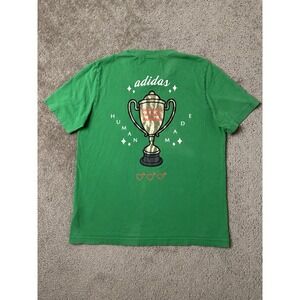 Mens Tshirt Adidas Human Made World Cup Graphic Tee Green Streetwear, Size M